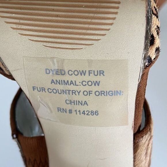 Alfani Animal Print Heels Size 5.5 - Picture 8 of 9